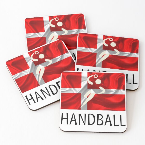 Item preview, European Team Handball Basic Sport Design Denmark Flag Series designed and sold by Felipe G Studio.