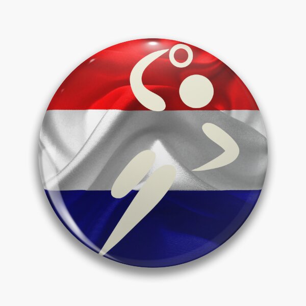 Item preview, European Team Handball Basic Sport Design Holland Netherlands Flag Series designed and sold by Felipe G Studio.