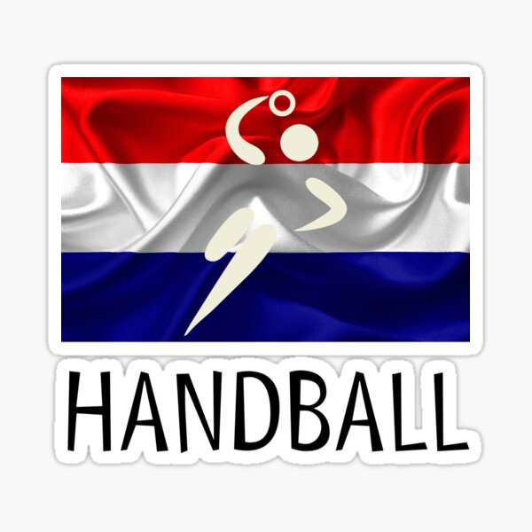 Item preview, European Team Handball Basic Sport Design Holland Netherlands Flag Series designed and sold by Felipe G Studio.