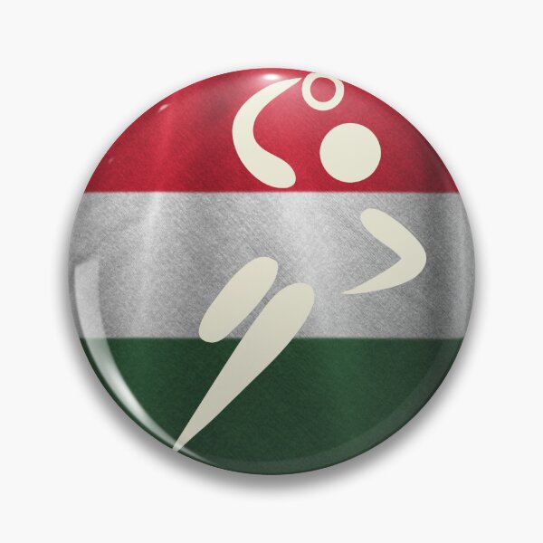 Item preview, European Team Handball Basic Sport Design Hungary Flag Series designed and sold by Felipe G Studio.