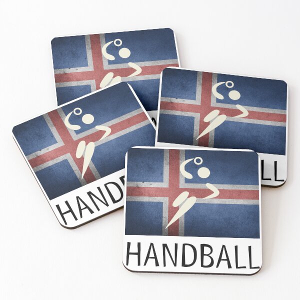 Item preview, European Team Handball Basic Sport Design Iceland Flag Series designed and sold by Felipe G Studio.