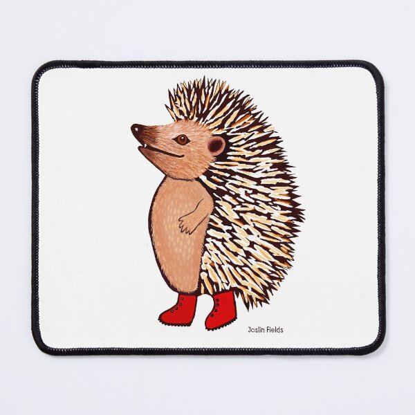 Item preview, Chunky Hedgehog in red boots designed and sold by Joslin Fields.