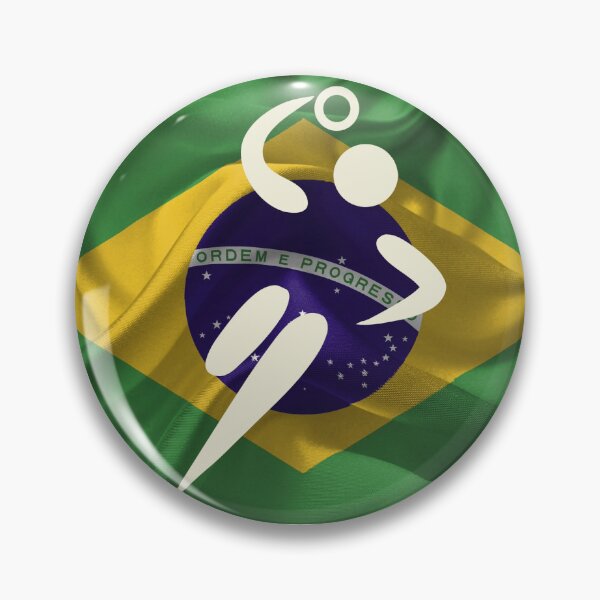 Item preview, European Team Handball Basic Sport Design Brazil Flag Series designed and sold by Felipe G Studio.