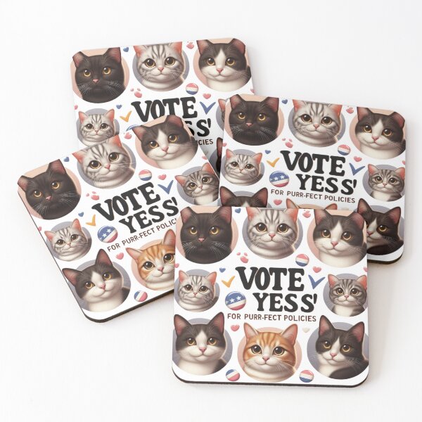 Item preview, Vote Yes for Purr-fect Policies designed and sold by MarandSviet.