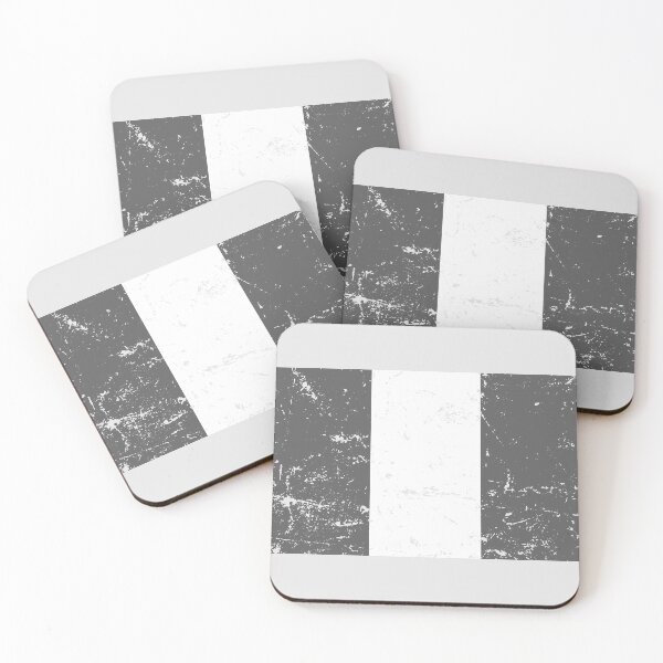 Item preview, Nigeria black and white flag vintage finish designed and sold by Starstacks.