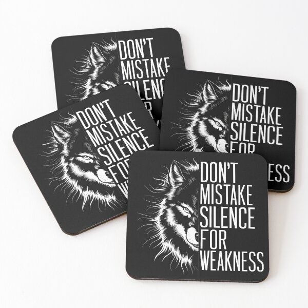 Item preview, Silent Strength Wolf: Bold Statement  designed and sold by WolfeMoonMerch.