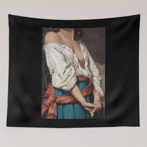Item preview, 226 Ung Kvinna I Landskap By Charles Zacharie Landelle - Cropped	 designed and sold by ibpeiaunzr77.
