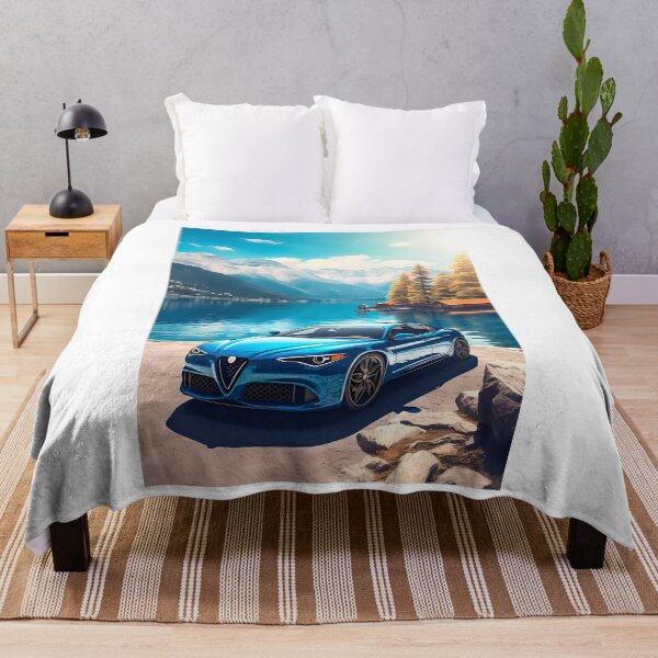 Item preview, Alfa Romeo Giulia Veloce by the Pristine Lake, Automotive Art designed and sold by RevUpDesign.