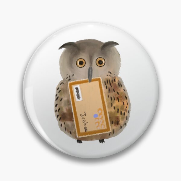 Item preview, An owl biting a letter designed and sold by Junhee Yoon.