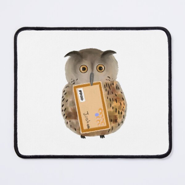 Item preview, An owl biting a letter designed and sold by Junhee Yoon.