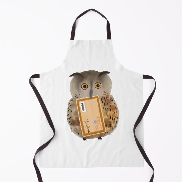 Item preview, An owl biting a letter designed and sold by Junhee Yoon.
