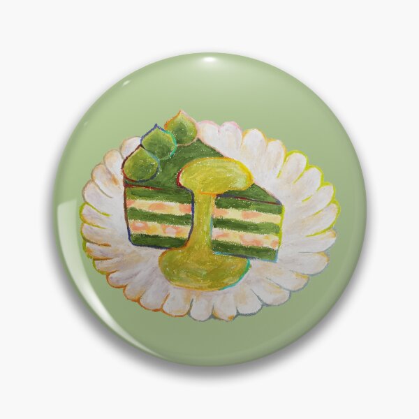 Item preview, Matcha Mille Crepes Oil Pastel Hand Draw  designed and sold by purple-Q.