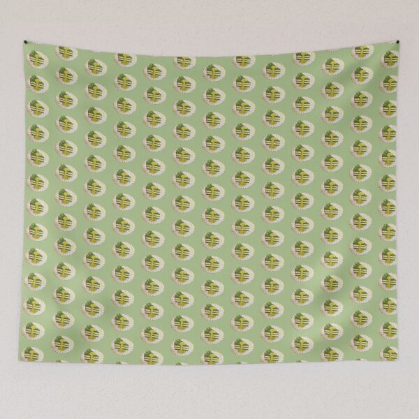 Item preview, Matcha Mille Crepes Oil Pastel Hand Draw  designed and sold by purple-Q.
