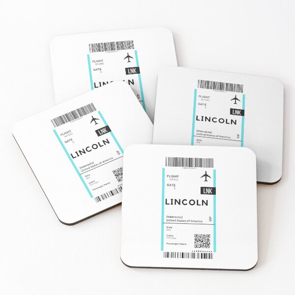 Item preview, Linclo, Nebraska Airplane Boarding pass designed and sold by RoamInk.