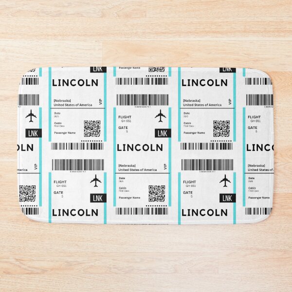 Item preview, Linclo, Nebraska Airplane Boarding pass designed and sold by RoamInk.