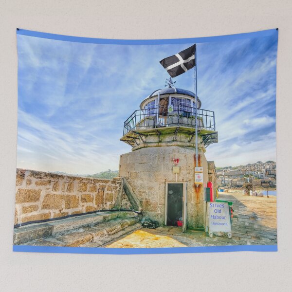 Item preview, Old Lighthouse St Ives Cornwall designed and sold by Alisonchambers2.