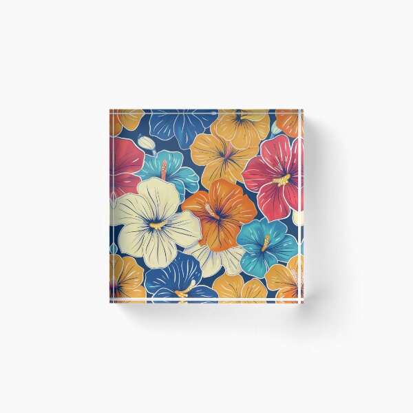 Item preview, Polynesian Flower Pattern designed and sold by Myra365Art.