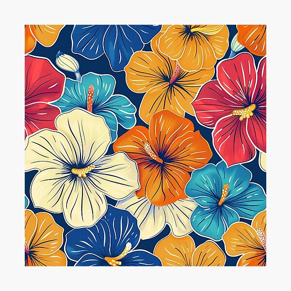 Artikelvorschau, Polynesisches Blumenmuster entworfen und verkauft von Myra365Art.