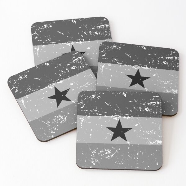 Item preview, Ghana black and white flag vintage effect designed and sold by Starstacks.