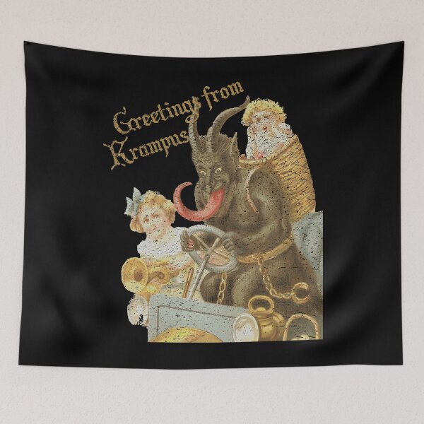 Item preview, 392 Greetings From Krampus Victorian Christmas Demon	 designed and sold by ibpeiaunzr77.