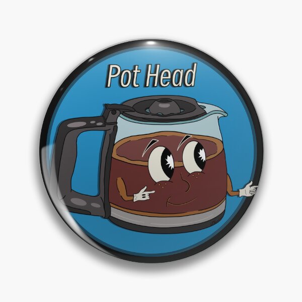 Item preview, Mr. Pot Head - Coffee - Circle Logo designed and sold by BubbleDesigns4U.
