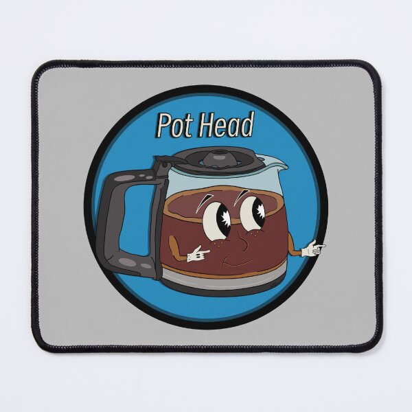 Item preview, Mr. Pot Head - Coffee - Circle Logo designed and sold by BubbleDesigns4U.