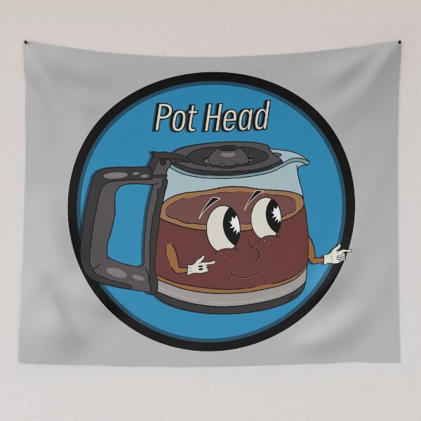 Item preview, Mr. Pot Head - Coffee - Circle Logo designed and sold by BubbleDesigns4U.