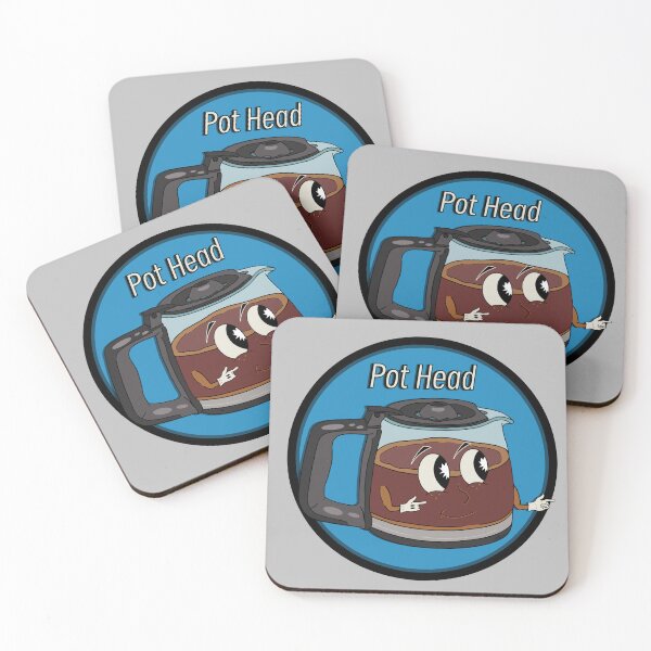 Item preview, Mr. Pot Head - Coffee - Circle Logo designed and sold by BubbleDesigns4U.