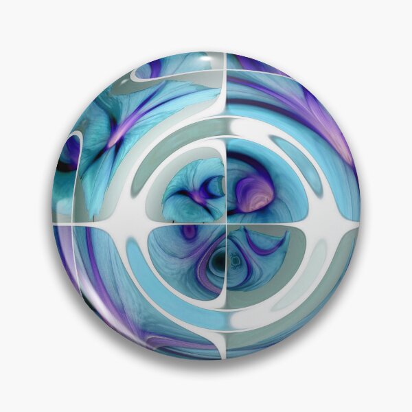 Item preview, Fantastic Fisheye Distorted Collage Turquoise and Purple designed and sold by taiche.