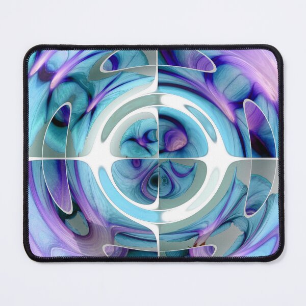 Item preview, Fantastic Fisheye Distorted Collage Turquoise and Purple designed and sold by taiche.