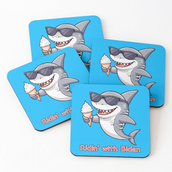 Item preview, Dark Brandon Shark eating icecream - Ridin with Biden designed and sold by Thelittlelord.