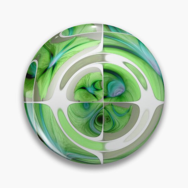 Item preview, Fantastic Fisheye Distorted Collage Turquoise and Green designed and sold by taiche.