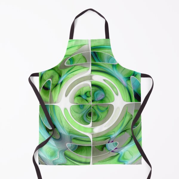Item preview, Fantastic Fisheye Distorted Collage Turquoise and Green designed and sold by taiche.