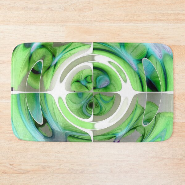 Item preview, Fantastic Fisheye Distorted Collage Turquoise and Green designed and sold by taiche.