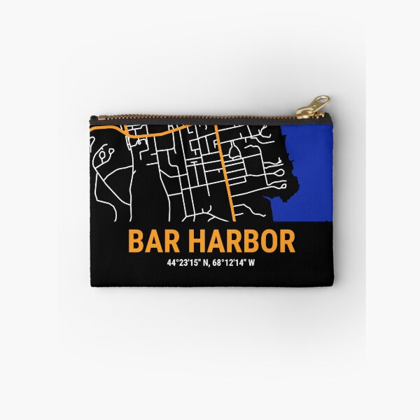 Item preview, Bar Harbor Stylized Map, Tourist Souvenir designed and sold by DimDom.