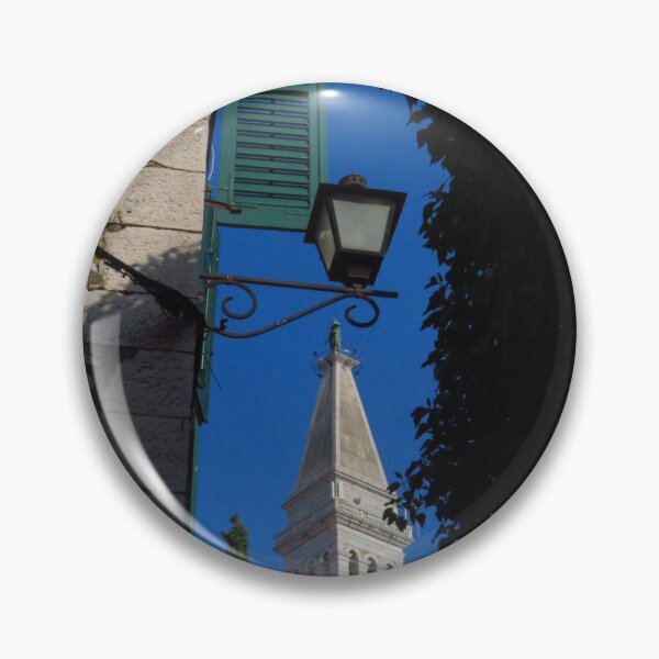 Item preview, Green Shutter, Lamp & St Euphemia Church Tower, Rovinj designed and sold by wiggyofipswich.