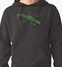 Green Gecko with pattern Pullover Hoodie