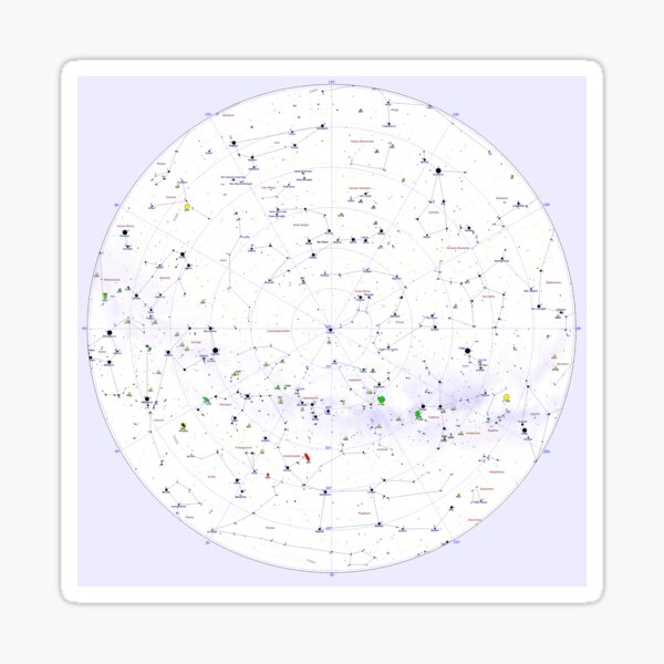#Constellation #Map #ConstellationMap #Astronomy Stars  Sticker