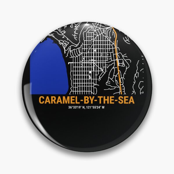 Item preview, Carmel-by-the-Sea Stylized Map, Tourist Souvenir designed and sold by DimDom.