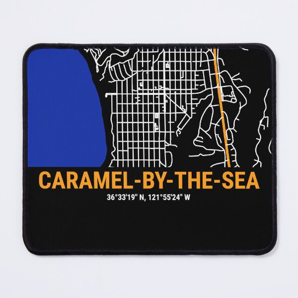 Item preview, Carmel-by-the-Sea Stylized Map, Tourist Souvenir designed and sold by DimDom.