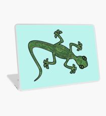 Green Gecko with pattern Laptop Skin