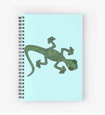 Green Gecko with pattern Spiral Notebook