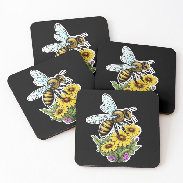 Item preview, Bee and Flowers designed and sold by mrhighsky.