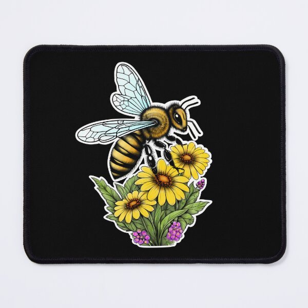 Item preview, Bee and Flowers designed and sold by mrhighsky.