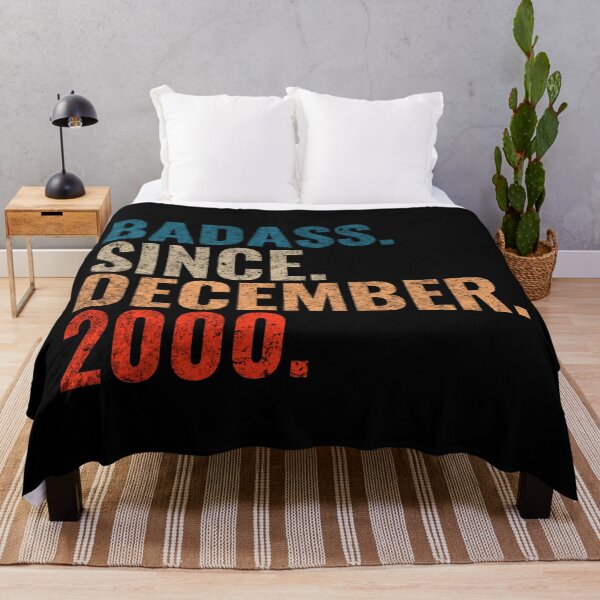 Item preview, Badass since December 2000 Vintage 2000 December birthday gift designed and sold by Teelogic.