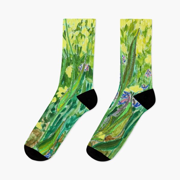 Item preview, Borage amongst the yellow rapeseed flowers designed and sold by Catherine Holland.
