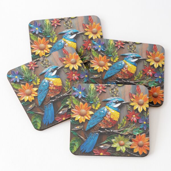 Item preview,  little bird and flower designed and sold by CreativeVides.