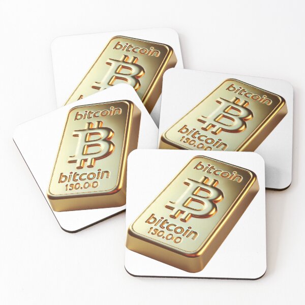 Item preview, Bitcoin BTC Crypto Gold Bar "Bitcoin es oro digital" designed and sold by NoCompetition.
