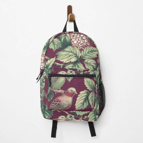 Item preview, vintage bird pattern,botanical garden pattern designed and sold by garden-secret.