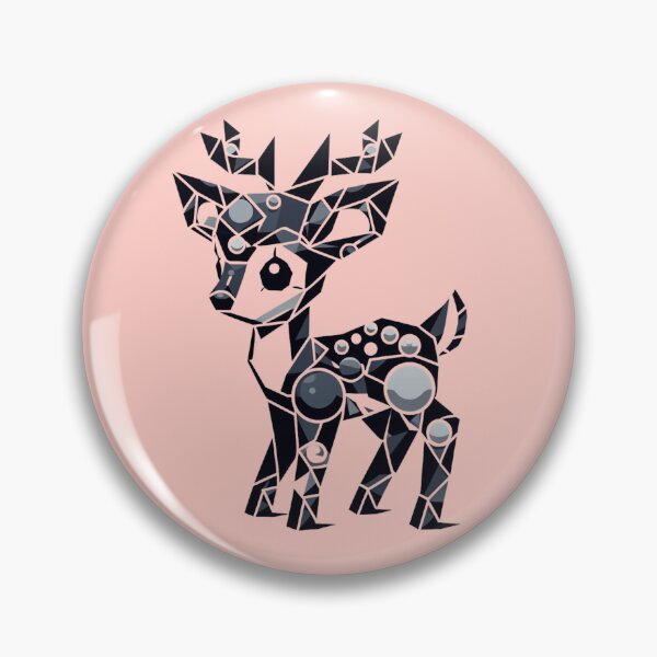 Item preview, Geometric Deer Art | Minimalistic Illustrator Chibi Design designed and sold by NipponLifestyle.